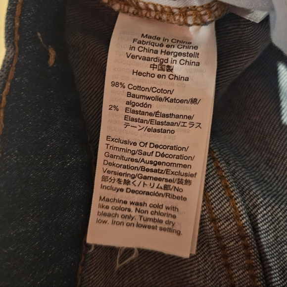 Madewell The Perfect Vintage Crop Jean High-rise Ripped Knee Tapered Leg size 24 - Picture 8 of 10